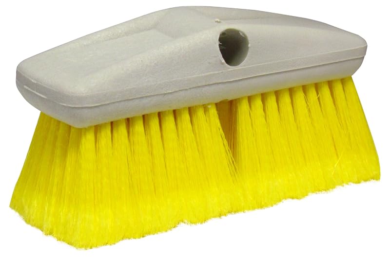 Escova de lavagem STAR BRITE 20,3 cm com cerdas macias para superfícies acabadas, amarela