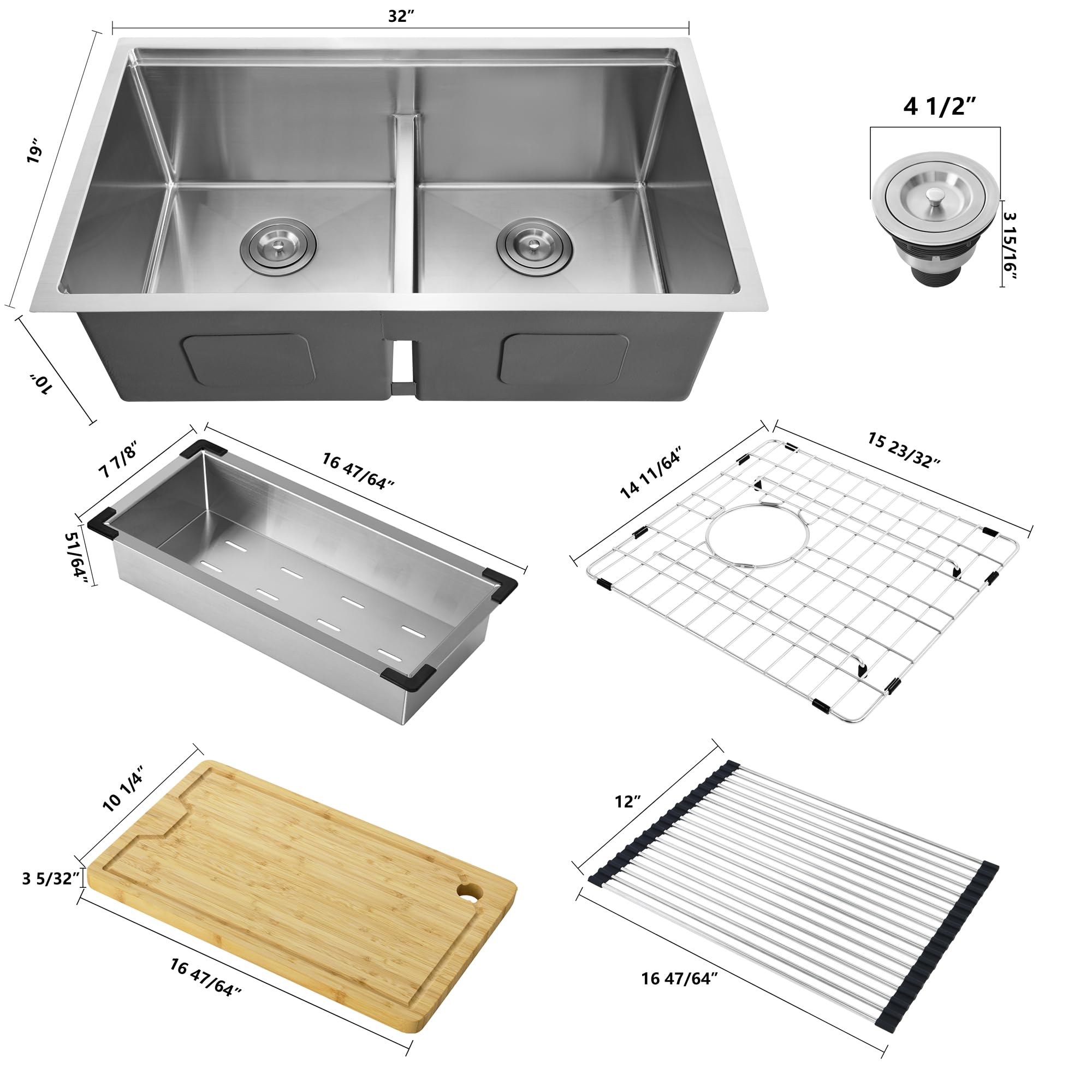 Le Bijou Collection 32 Inch Workstation Undermount 32 x19