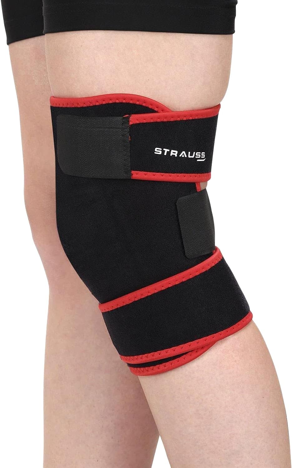 Adjustable Knee Support, Free Size (Black)