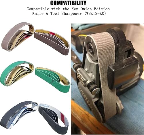 Miniatura 5 de Kit de 24 piezas de 3/4 x 12 pulgadas de repuesto para afilador de cuchillos y herramientas Ken Onion Edition (WSKTS-KO) - Granos