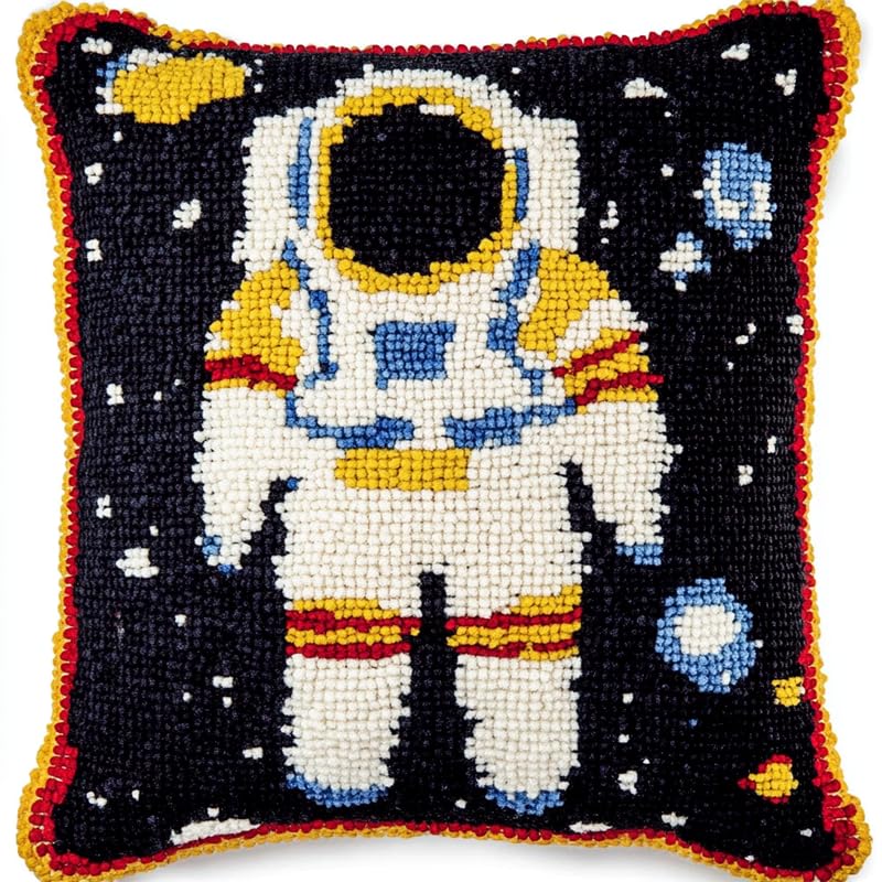 Kit de alfombra de punto anudado de astronauta, el regalo creativo para niños
