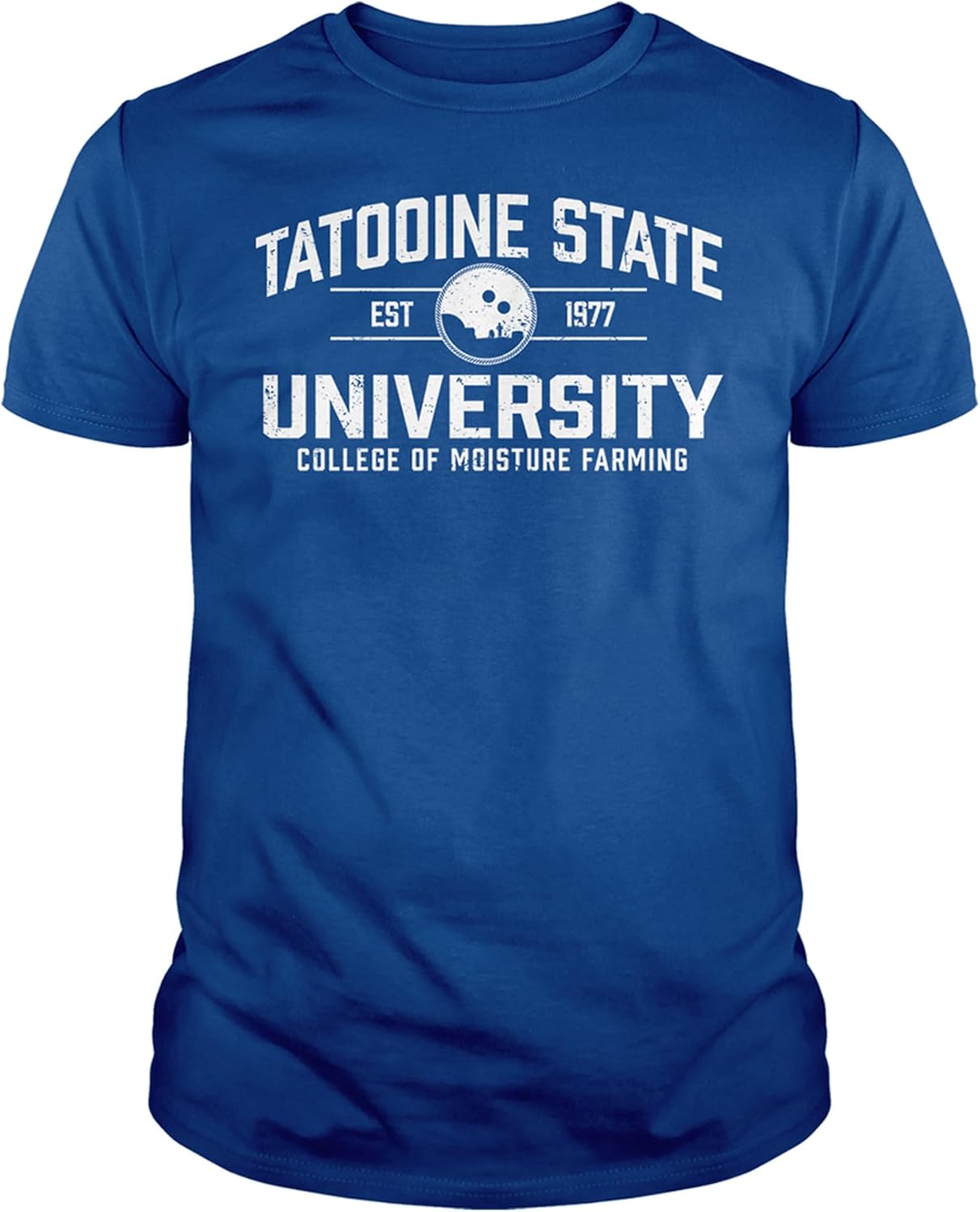 Tatooine State University T Shirt - Slim Fit Cotton Unisex Casual Shirt for Mens & Womens - Short Sleeve Soft Fitted Tees