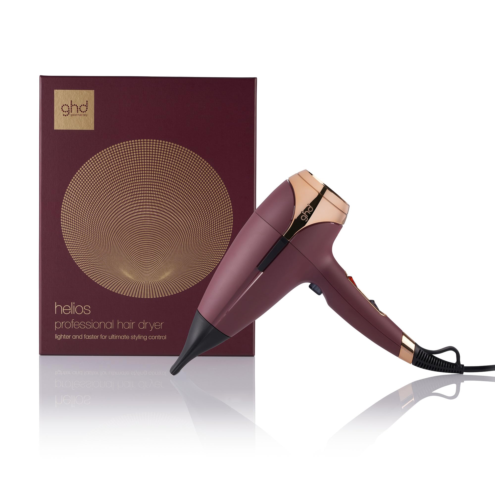 ghd helios Professioneller Haartrockner: Ultra schnelles & präzises Styling, 120 km/h Luftstrom, besonders leise, leichtgewichtig, für alle Haartypen