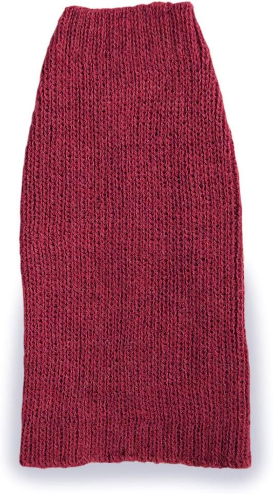 Ribbed Dog Sweater: Mauve Hand-Loomed Sweater Made from 100% Soft Alpaca (Medium)