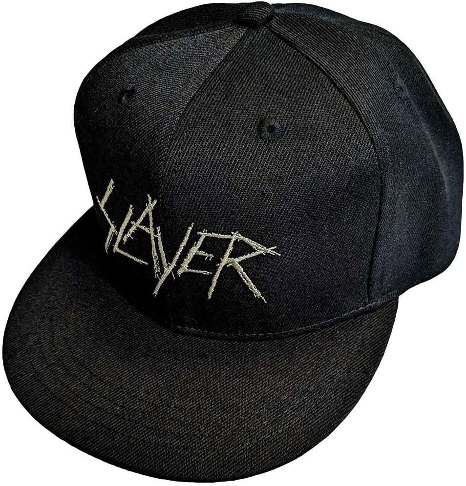 Men's Slayer Scratchy Logo Baseball Cap Black