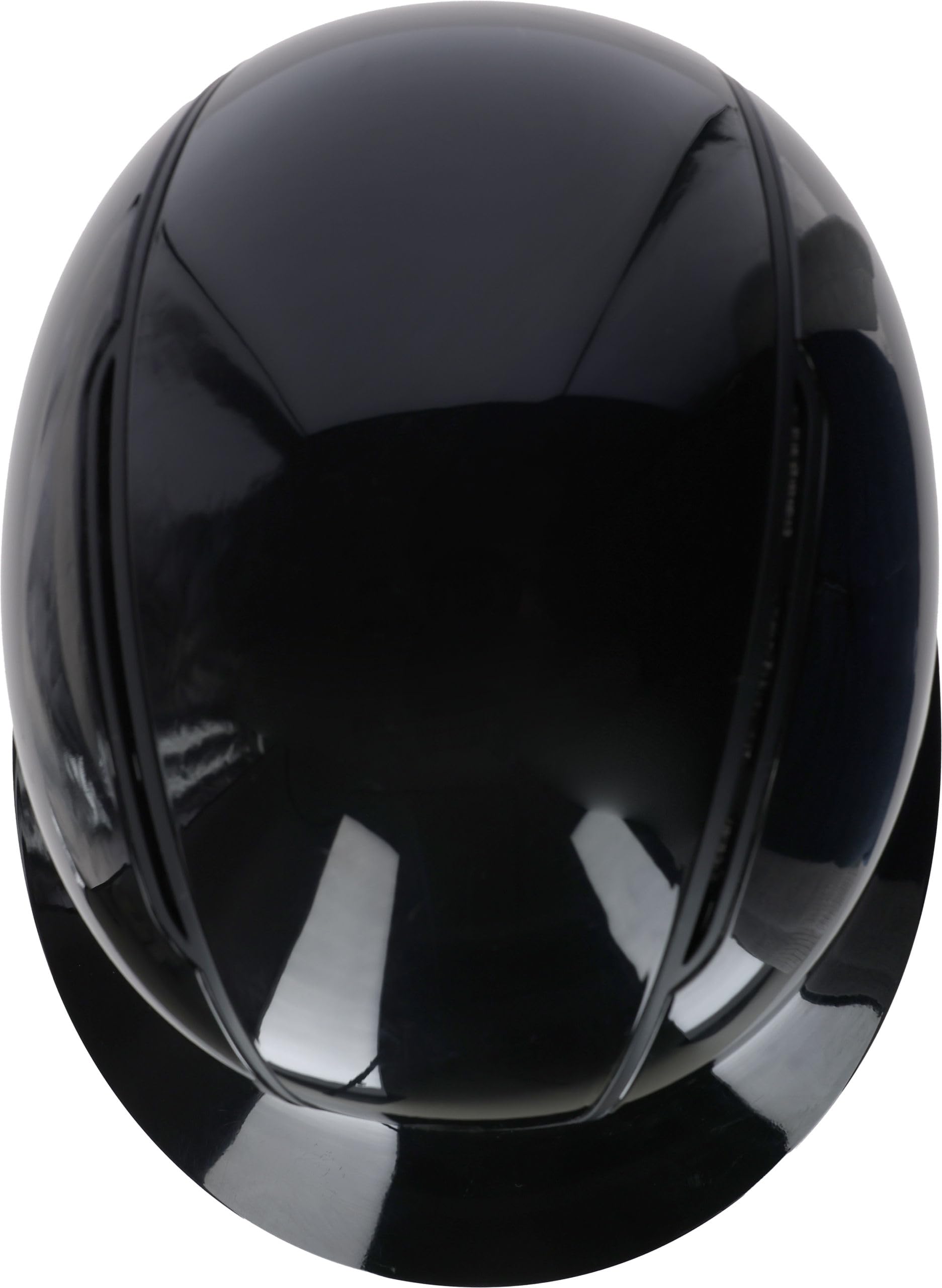 Covalliero Casque d'équitation Eclipse Polo, aspect brillant, système disque, sécurité ERT, excellente ventilation, doublure intérieure amovible, noir laqué, 56-58 cm