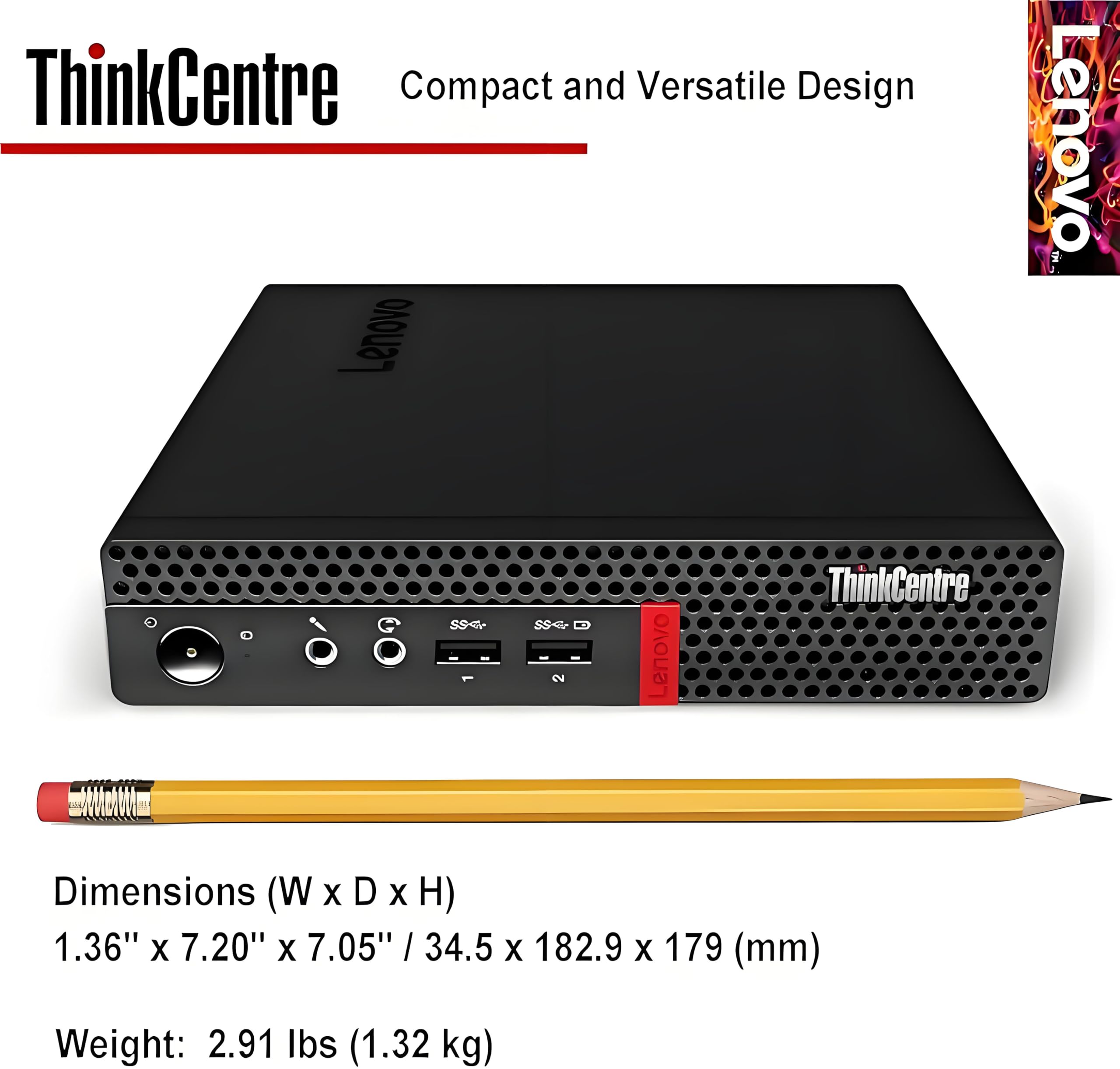 Lenovo ThinkCentre ミニPC Amazon.com: Lenovo ThinkCentre M70q Gen 4 MFF Tiny 1L Mini