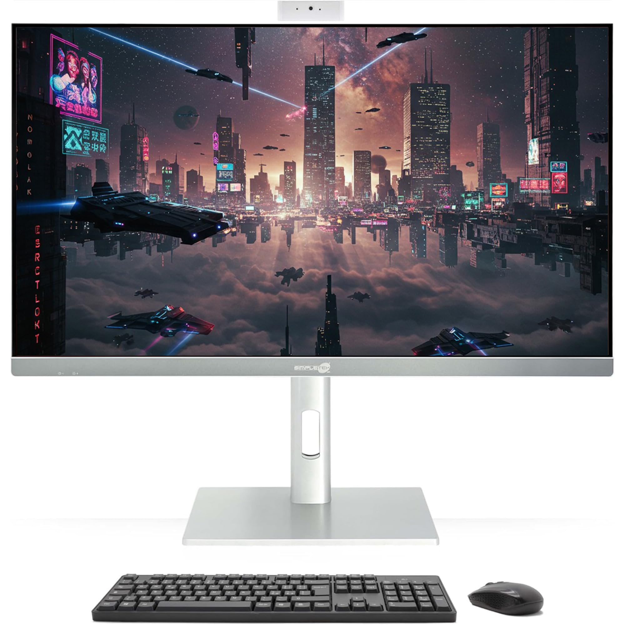 Generico Simpletek - All in One PC 27" 4K Core i7 GTX1660 6GB GDDR6 | Windows 10 Professional - 16GB RAM 480GB SSD | Computer Fisso da Gaming, Grafica, Montaggio video
