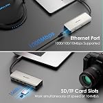 USB C Docking Station, WAVLINK 12 in 1 Docking Stations with 2 HDMI, 1 Displayport, 100W PD in, 5Gbps USB3.0, USB2.0, RJ45, SD/TF Slots, Audio/Mic, for MacBook/Dell/HP/Lenovo