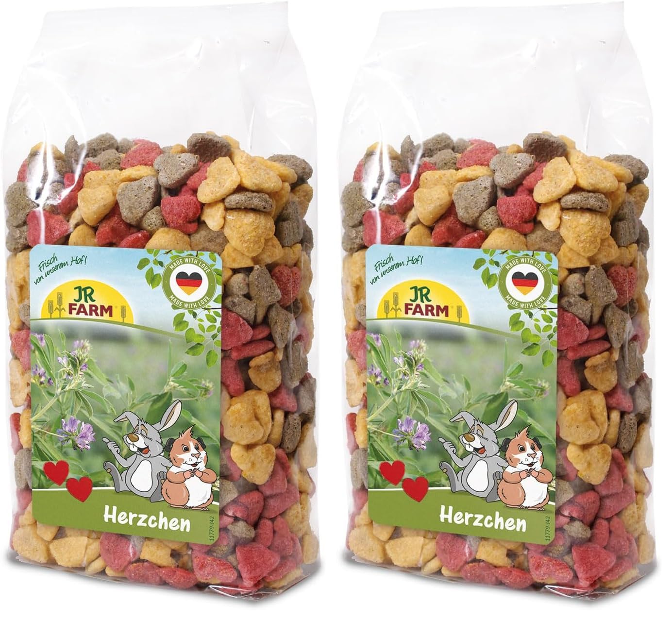 JR Farm Herzchen 200g (Packung mit 2)