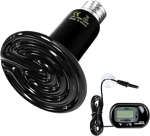 Vista 34 de Simple Deluxe Bombilla de lámpara de calor de reptil 40W ningún calentador de cerámica ligero del cocinero del emisor de calor de la crianza