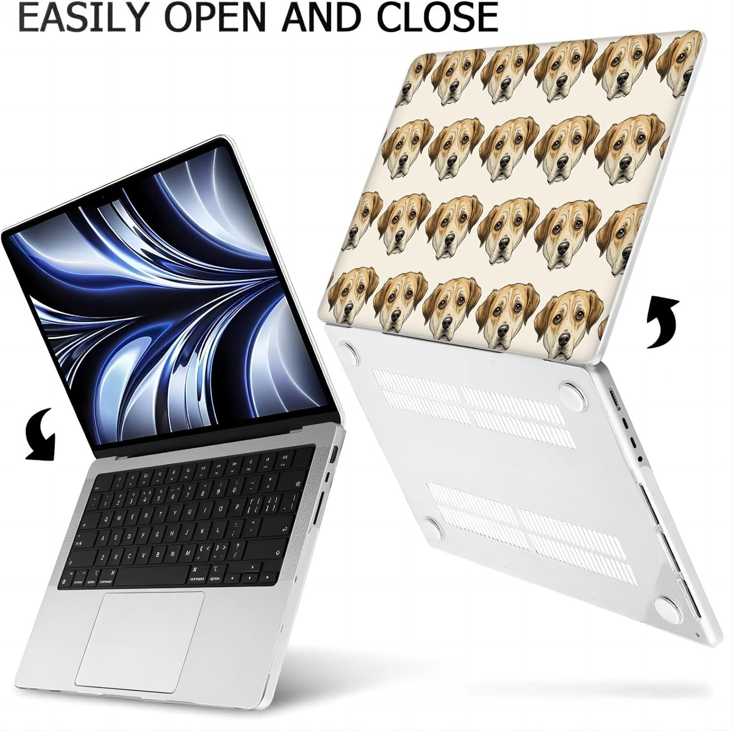 Compatible with MacBook Neo 13-inch, Hard Shell Case with Keyboard Cover and Screen Protector (A3404 A18 Pro chip, 2026 Release) - Labrador MD8739