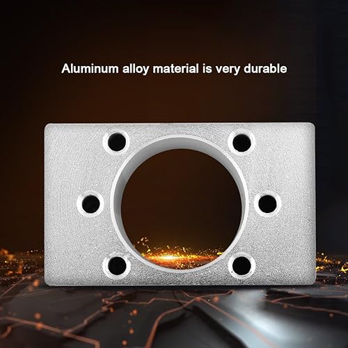 Miniatura 3 de Carcasa de tuerca de husillo, soporte de tuerca, soporte de tuerca de aleación de aluminio, para tornillos de bola SFU 1204, impresión 3D, torno CNC