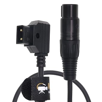 XLR 4 Pin Female to D Tap Power Cable for Sony Venice F55 SXS Camera for Practilite 602 DSLR Camcorder 60cm/23.6in