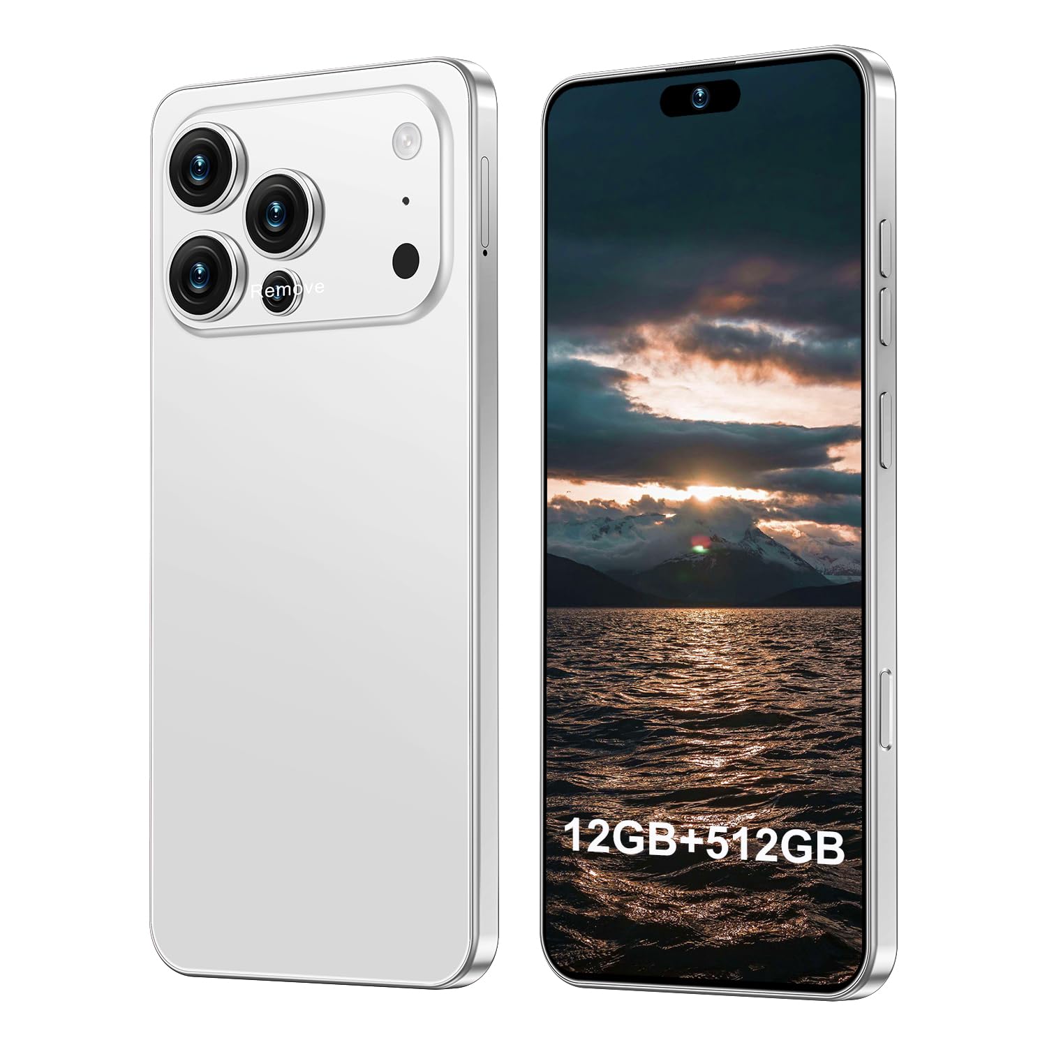 17PM Smartphone New Upgrade 12GB+512GB/6.99" Display 68+108MP Zoom Camera,Tempered Glass…