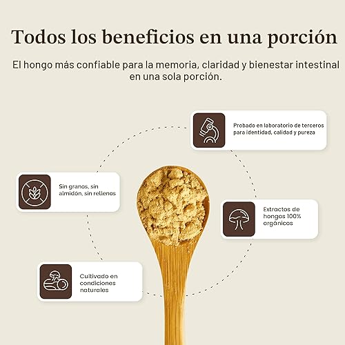 Miniatura 8 de Lions Mane Mushroom Cognition (120 cápsulas) Cápsulas de extracto de hongo de melena de león Suplemento para el cerebro, vitaminas cerebrales