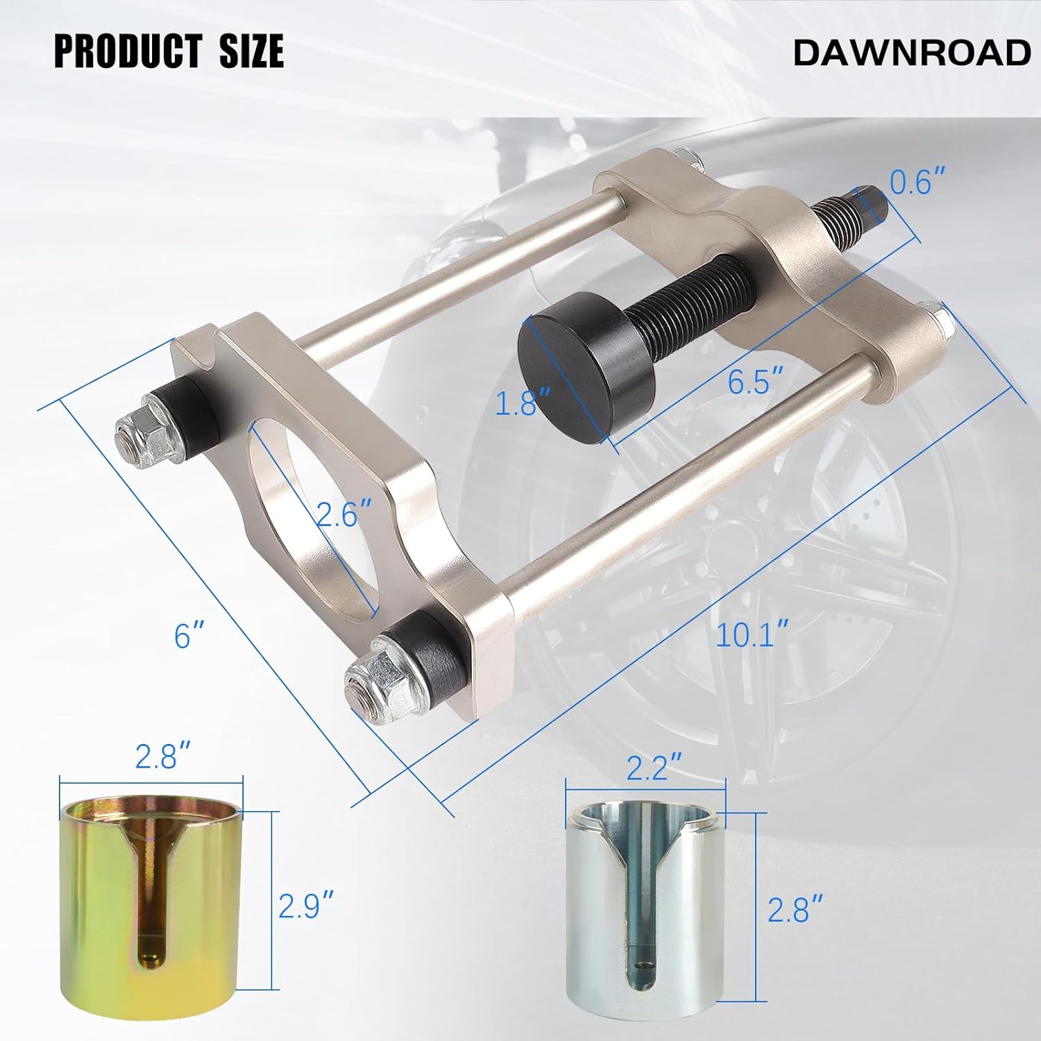 Rear Suspension Control Arm Trailing Arm Bushing Tool Removal Tool Kit for Auto Bushing Press Kit