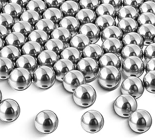 100 PCS Metal Ball Paint Mixing Balls, Stainless Steel Balls for Model Mixing and Stirring of Paint or Nail Polish Agitator (0.21"/5.5mm)