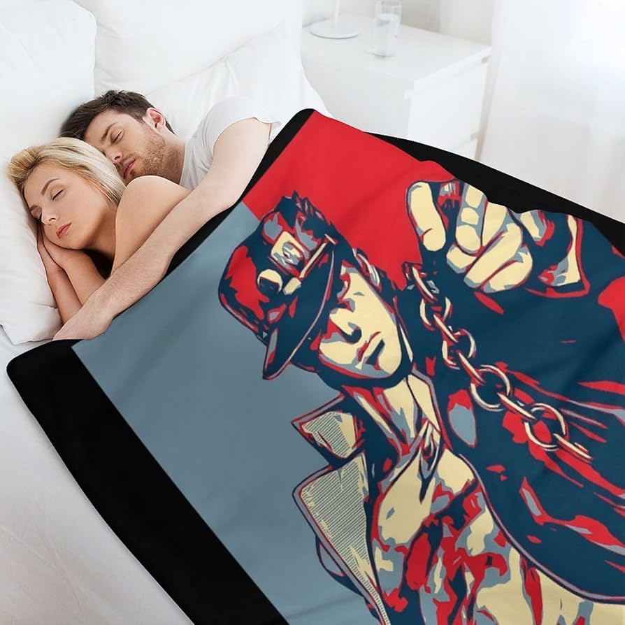 ジョジョの奇妙な冒険 フリンジ付きブランケット 120x150cm ジョジョの奇妙な冒険 フリンジ付きブランケット 120x150cm