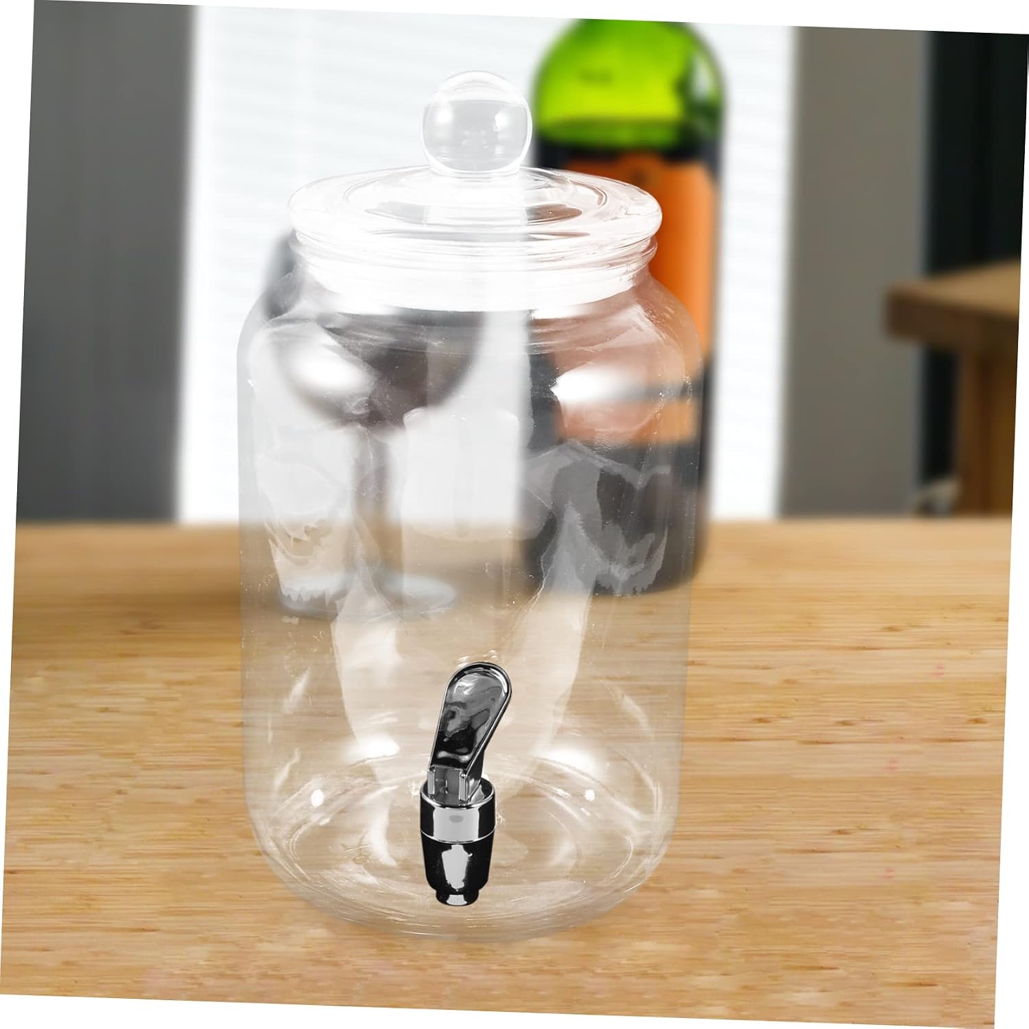 Ciieeo Soaking Wine Dispenser Jar Faucet Sealed Glass Beverage Container for Home Parties and Buffets for Juices Wines and Cold Drinks