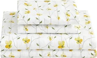 Softan Yellow Floral King Sheet Set image