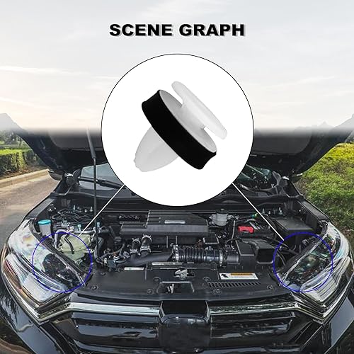 Miniatura 5 de 20 clips de retención para moldura de puerta de arco de rueda compatibles con Ford Expedition EcoSport Transit-150 250 350 350HD - W716507-S300