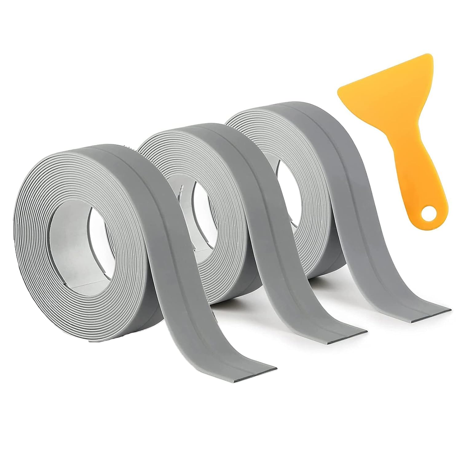 3 Rolls 3.2m*3.8cm Bath Sealant Strip,Bathroom Sealant White Anti Mould