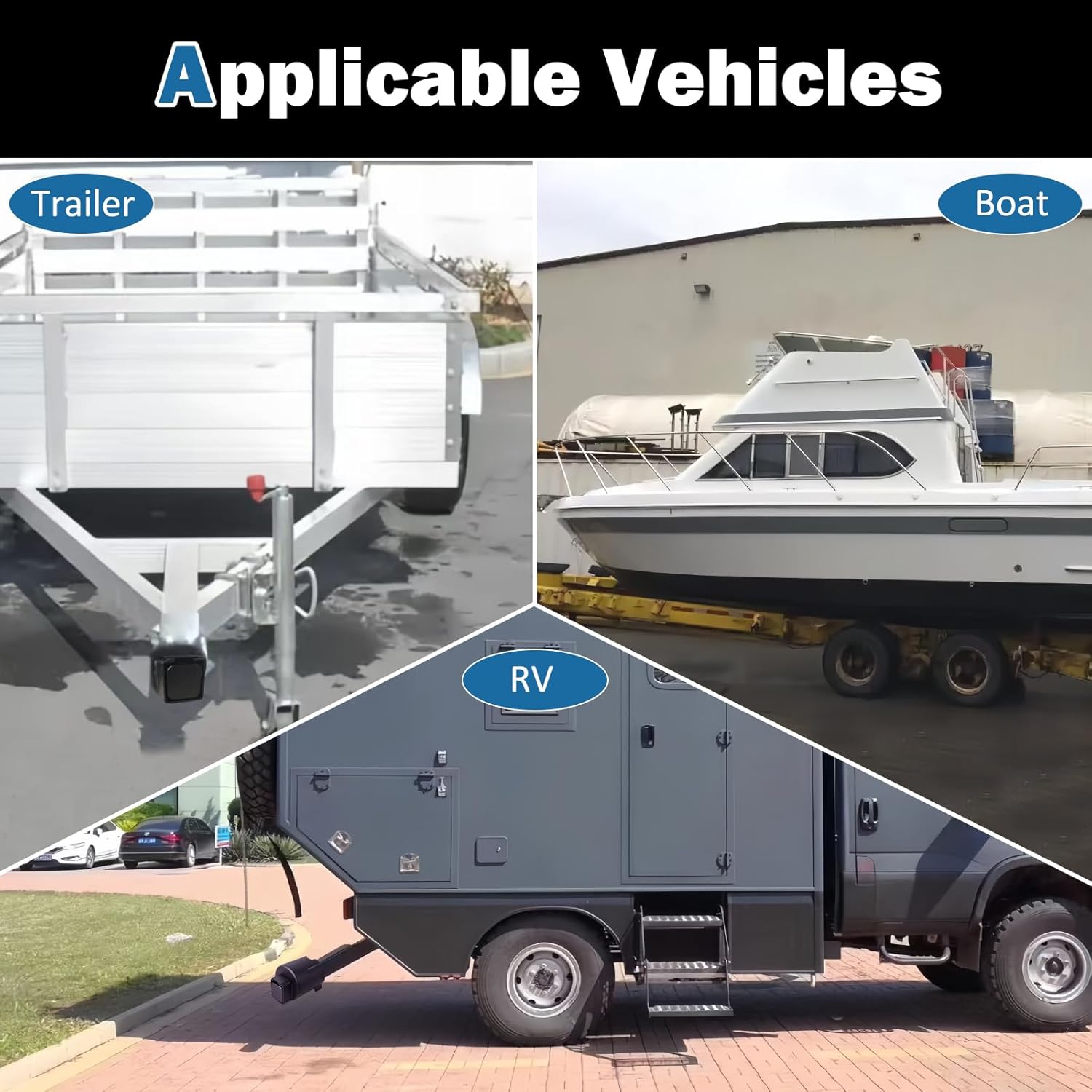 Upgraded Trailer Lock Fits 2-5/16 Inch Coupler, Anti-Theft Heavy Duty Trailer Hitch Lock with Keys for RV, Truck, Trailer, Boat