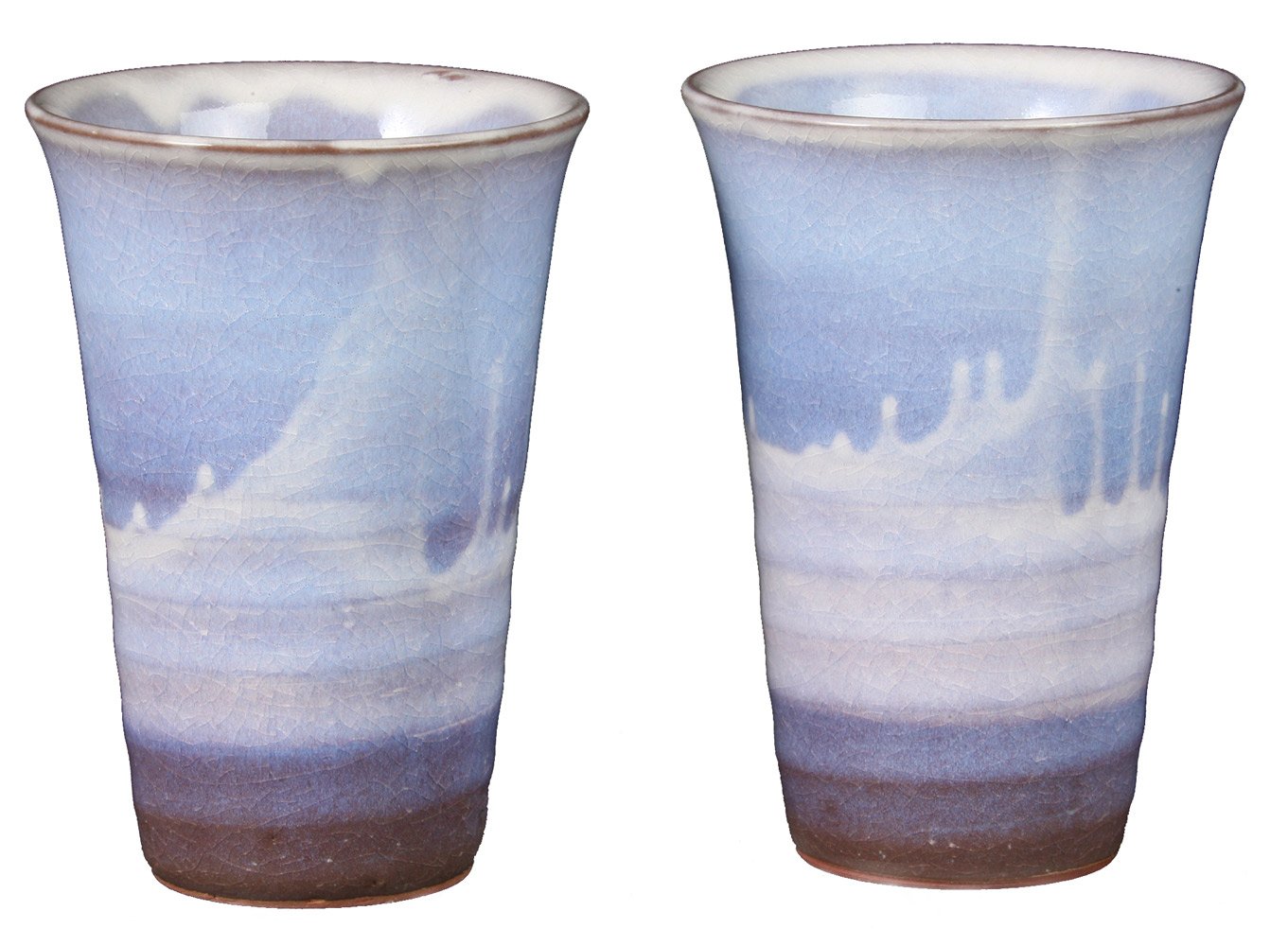 Hagi Purple Free Cup Pair – 240ml Ceramic