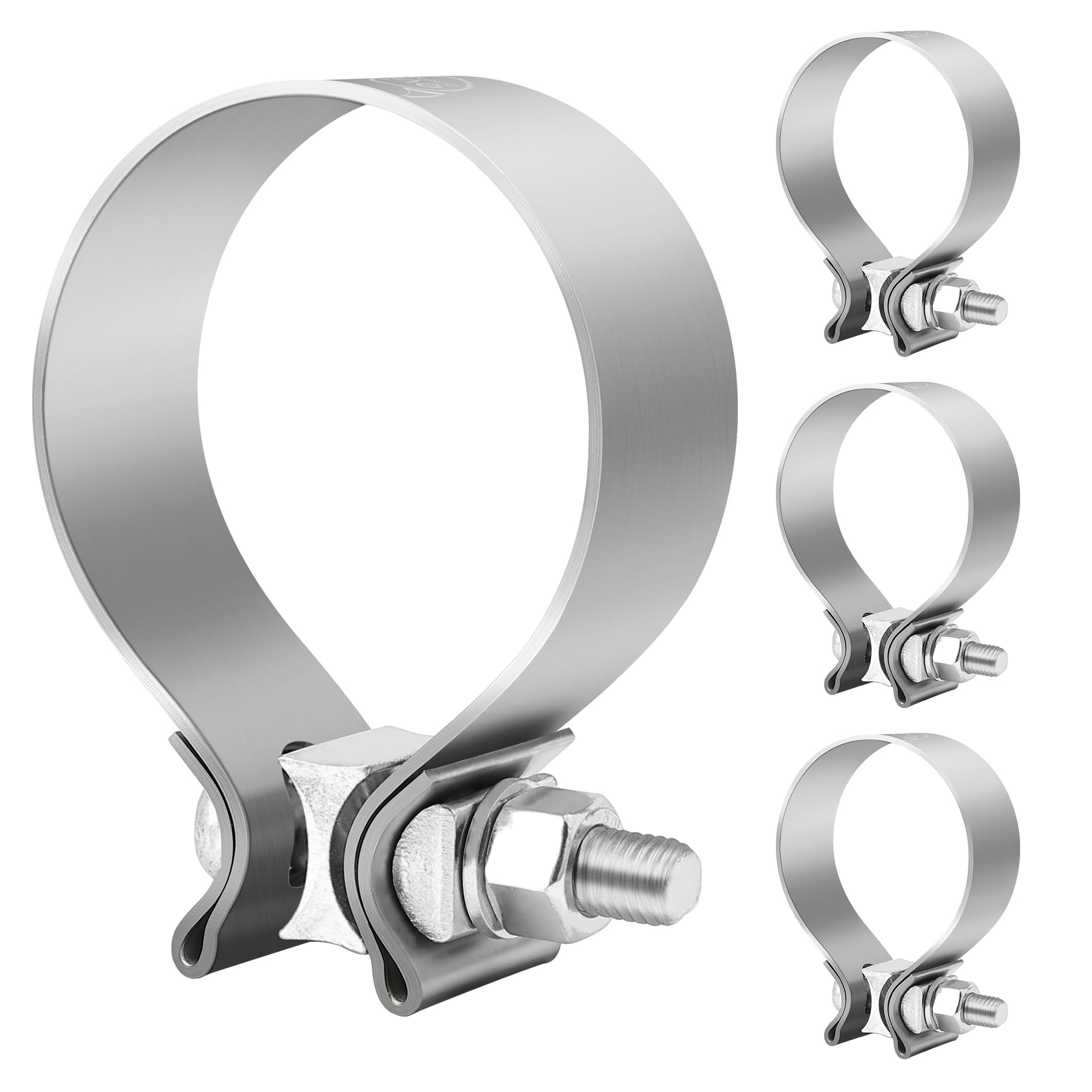 EVIL ENERGY 2.0 Inch Exhaust Clamp,Narrow Band Muffler Clamp Stainless Steel for Pipes,Mufflers,Catalytic Converters