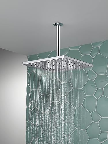 Miniatura 2 de Delta Faucet Lumicoat Chrome 52159-PR - Cabezal de ducha de un solo rociador, cabezal de ducha de un solo rociador, cabezal de ducha de metal,