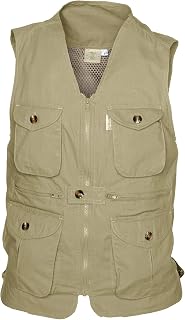 Tag Safari Vent Back Livingstone Vest for Women, 100% Cotton, Utility Outerwear, Multi Pocket, Perfect for Outdoor Activities