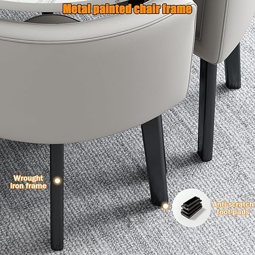 Miniatura 5 de YVYKFZD Mesa de club de sala de recepción de oficina, mesa de conferencias redonda, mesas y sillas de sala de conferencias, juego de mesa de comedor