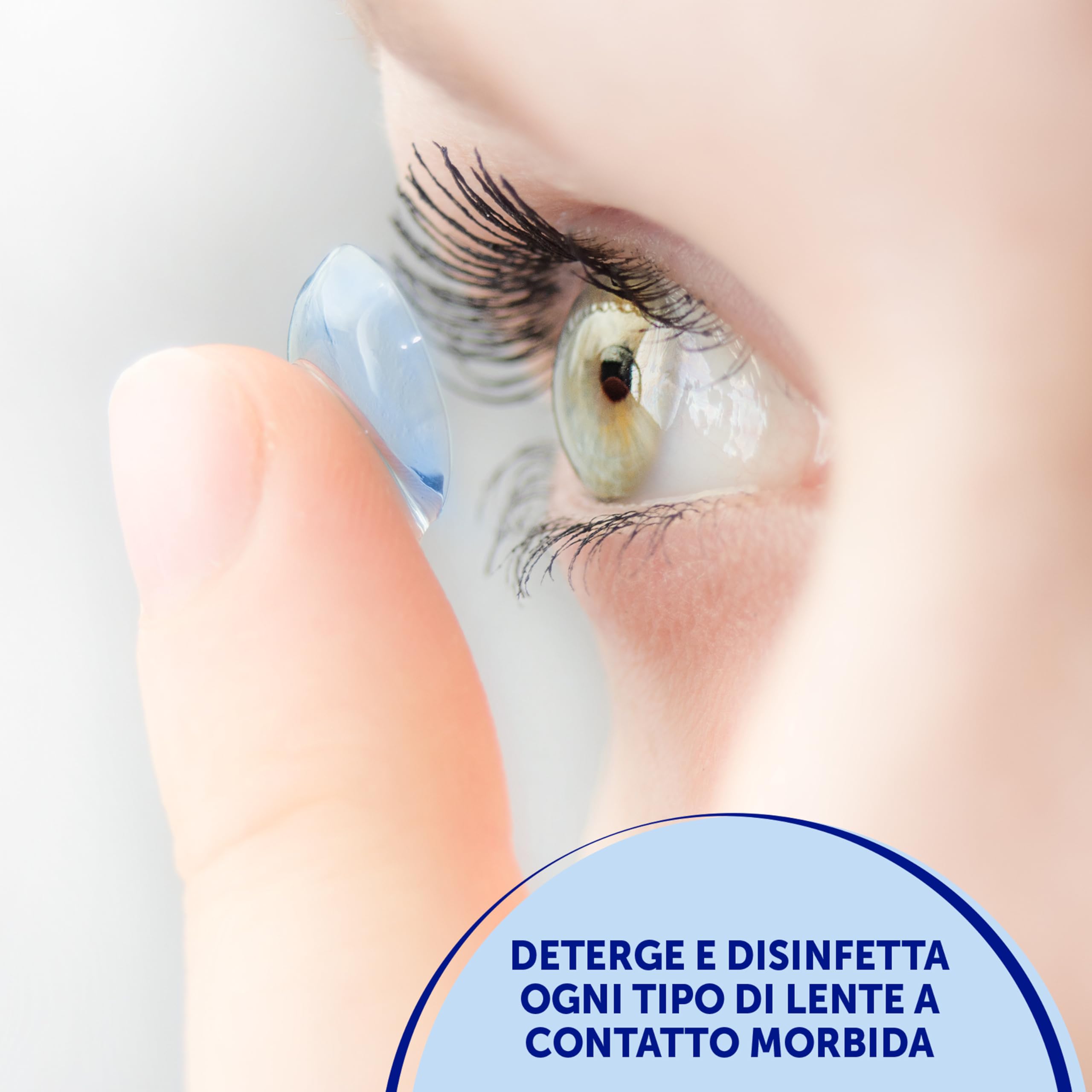 CARE for you, Soluzione Unica Plus - Liquido Lenti a Contatto Morbide, Idrata e Lubrifica, Soluzione Salina per Lenti, Deterge e Disinfetta, 360 ml
