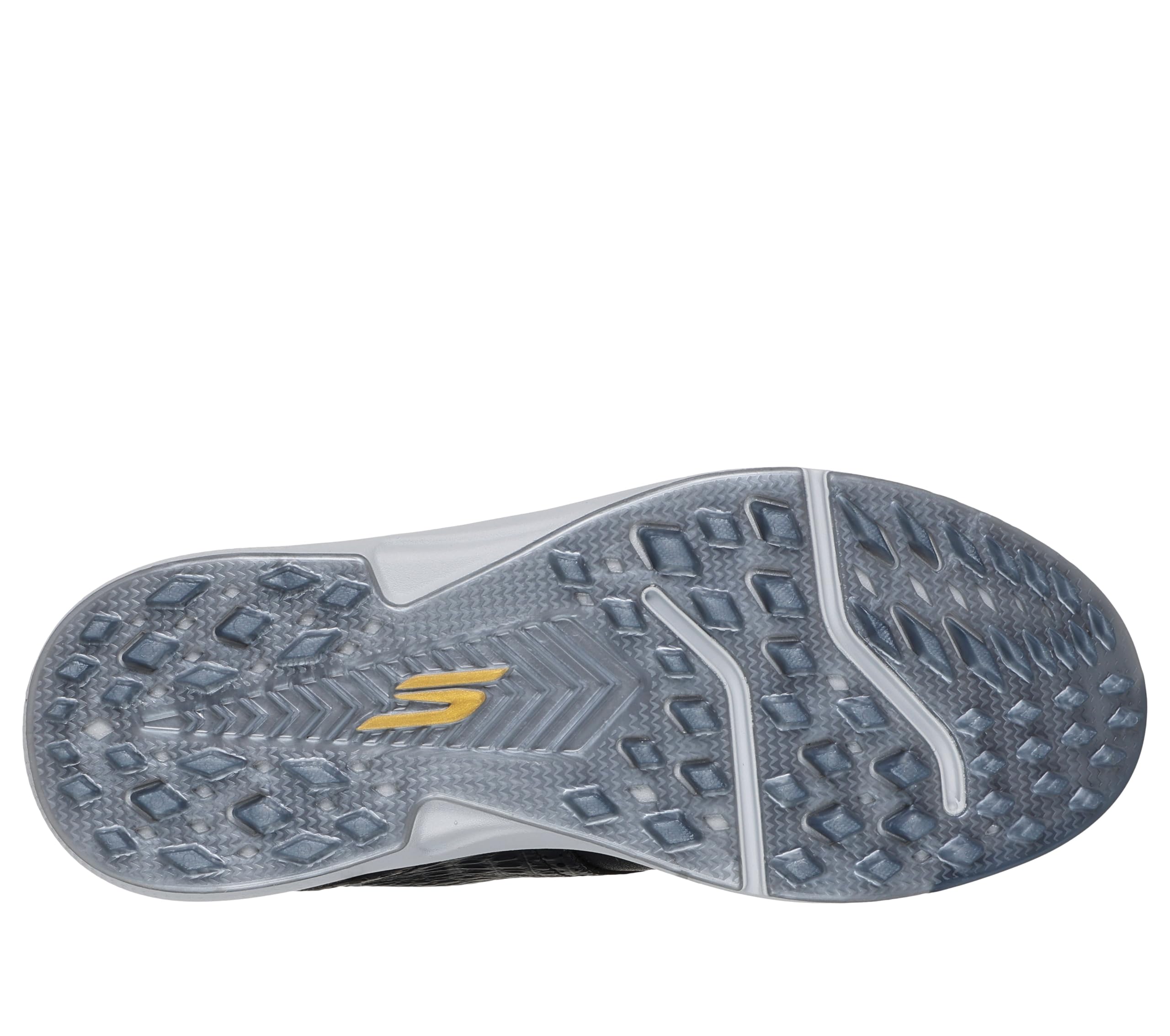 Skechers Golf Women's Prestige Spikeless Slip-in Arch Fit Golf Shoe Sneaker, Black/Gold, 6