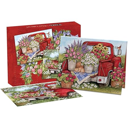 Biglietti Di Auguri LANG Fresh Bunch - Confezione Da 13 Carte E Buste, Design Fiorito - Foto 1