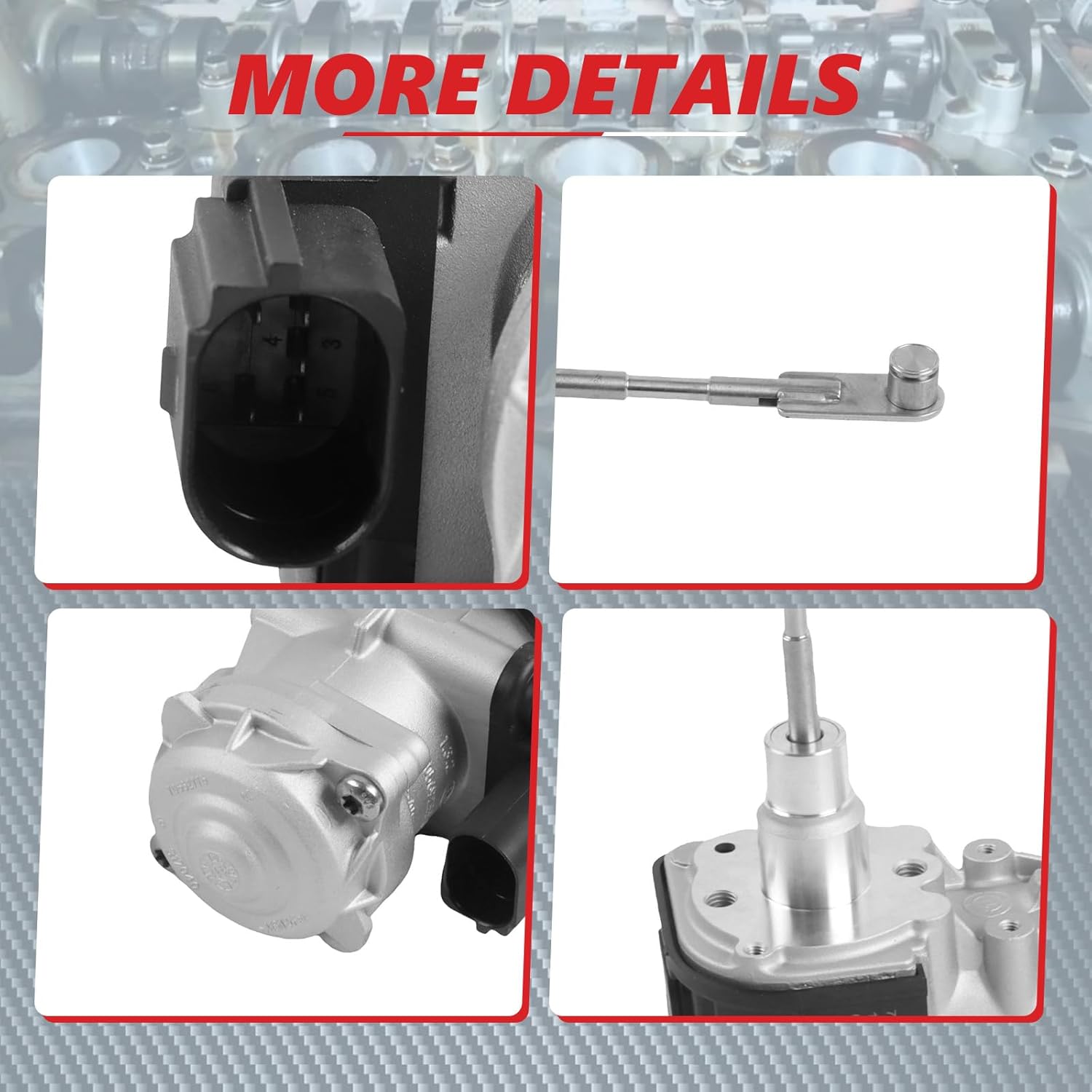 Turbo Control Valve Actuator Fits for 2012-2017 1.4T A3 S3 Q3 Golf Jetta 04E145725S AutoTurbo Control Valve Actuator