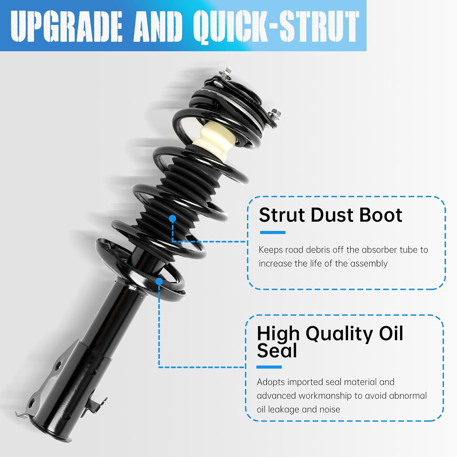 TRIBLE SIX Front Struts Assembly w/Coil Spring Shock Absorbers Replacement for Acura CSX Honda Civic 2006-2011 SEDAN CSX 172286 172287 Set of 2
