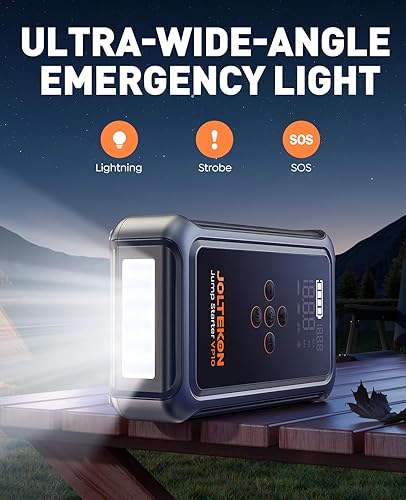 Miniatura 5 de Arrancador de salto con compresor de aire, batería portátil de coche de 5000 A (10.0 L de gas9.0 L diésel) con inflador de neumáticos de apagado