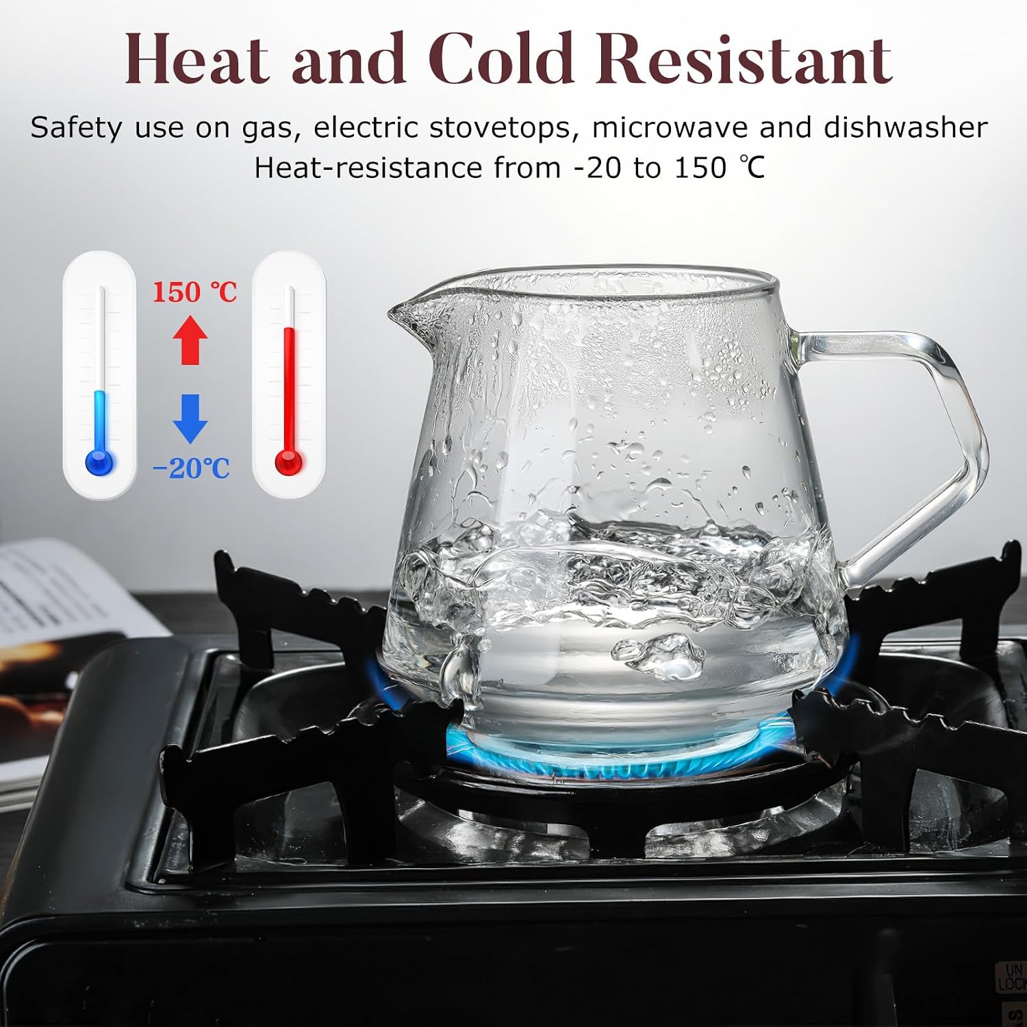 650ml Glass Coffee Server Carafe with Spill-free Eagle Spout - Glass Pitcher for Pour - Stovetop Safe Coffee Maker - 22 Oz Espresso Accessories Drip, Ideal for Home, Office, And Café