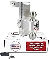 Vista 14 de Weigh Safe Soporte de bola de enganche de remolque ajustable, enganche de caída ajustable de 8 pulgadas para receptor de 2 pulgadas con 4 piezas