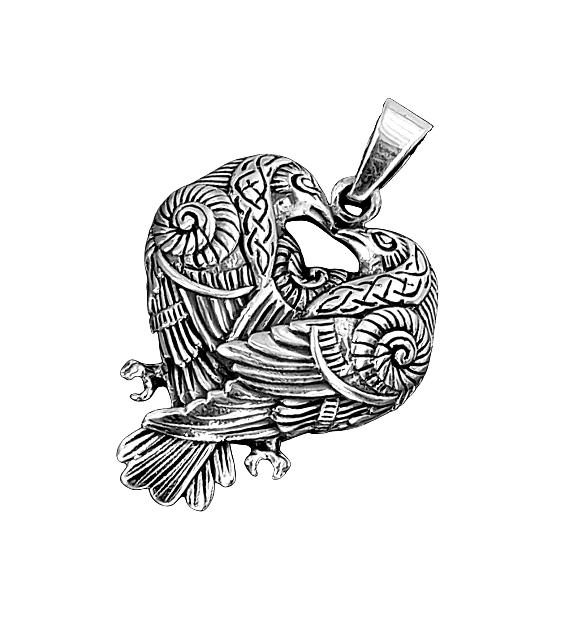 Kiss of Leather Raben Anhänger aus 925 Sterling Silber Nr. 408