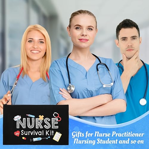 Miniatura 4 de Kit de supervivencia para enfermeras, bolsa de cosméticos, regalo divertido para enfermeras, practicantes, maquillaje, artículos de tocador, bolsa
