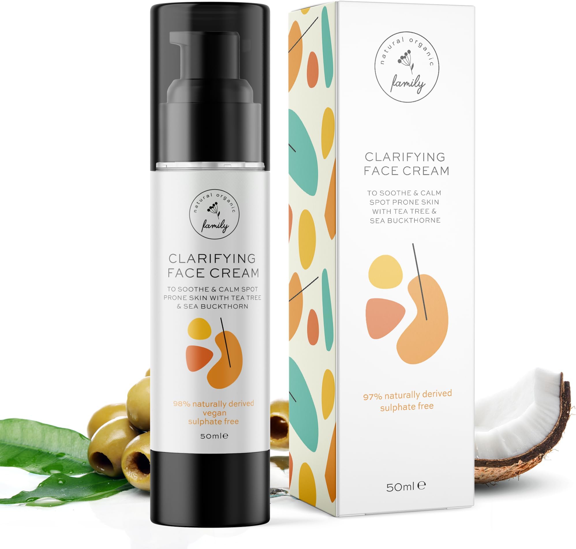 Face Cream for Pre Teens & Teens - Organic Face Moisturizer for Dry Skin - Soothing Facial Cream with Tea Tree Moisturizer - Daily Face Moisturizer for Acne Prone Skin - Hyaluronic Acid Moisturizer