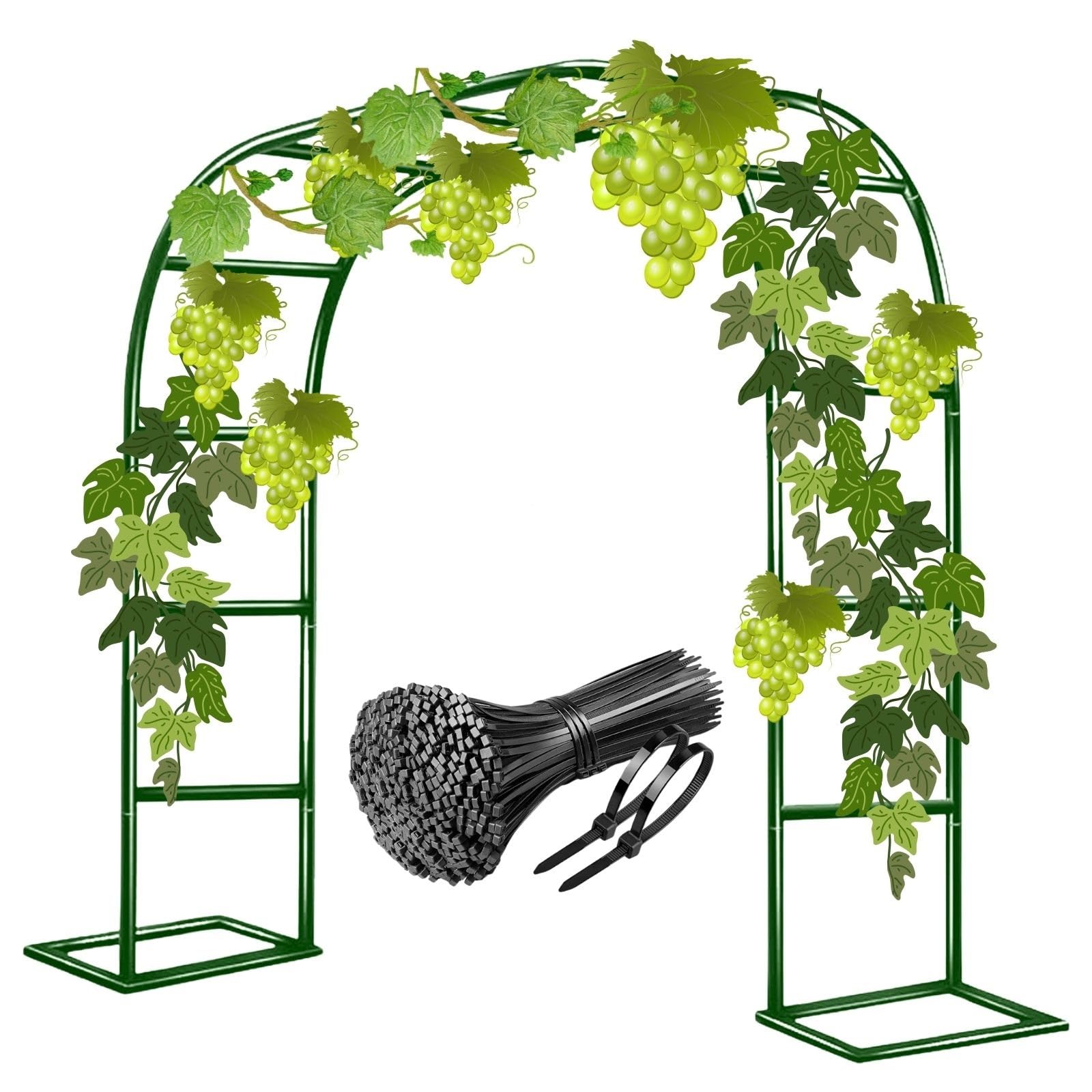 Meal GarSuppor do róż, kwiatów i winorośli, idealna dekoracja ślubna 200/220/230 cm (Whie 80 W x 200 cm) Plan Trellis do użytku na zewnątrz
