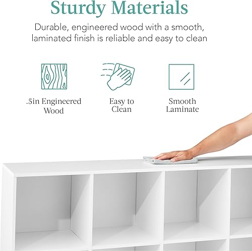 Miniatura 55 de Best Choice Products - Organizador de almacenamiento de 6 cubos, apertura de 13.5 pulgadas, estantería, estante de exhibición, personalizable con 3