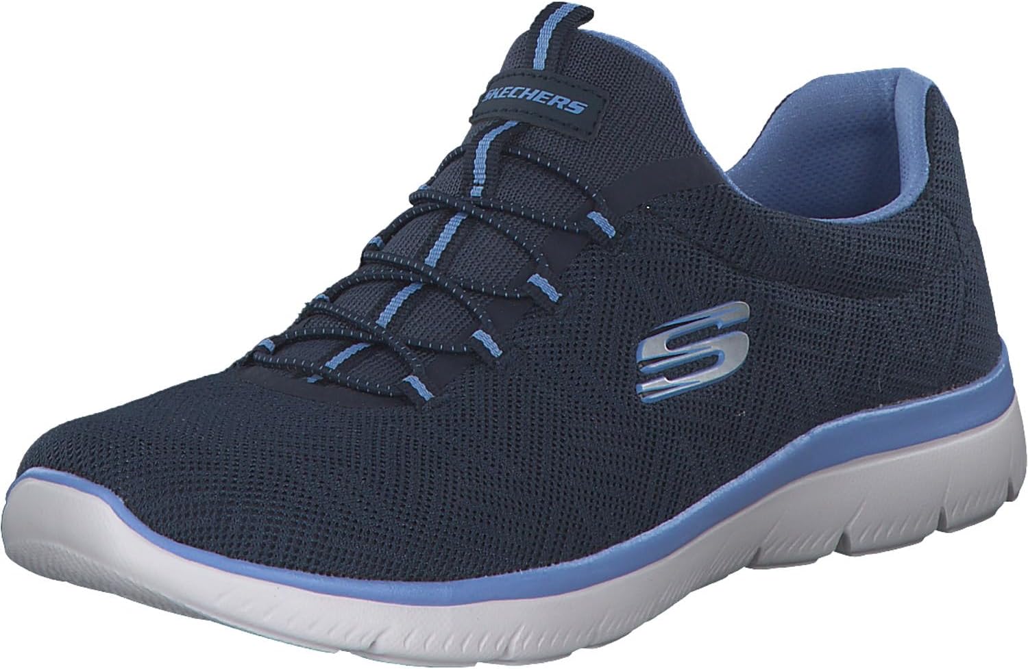 Navy Mesh Blue Trim