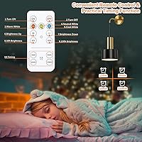 Vista 6 de VerRon Juego de 2 apliques de pared a pilas, luces de pared inalámbricas con control remoto, lámparas de pared regulables negras y doradas