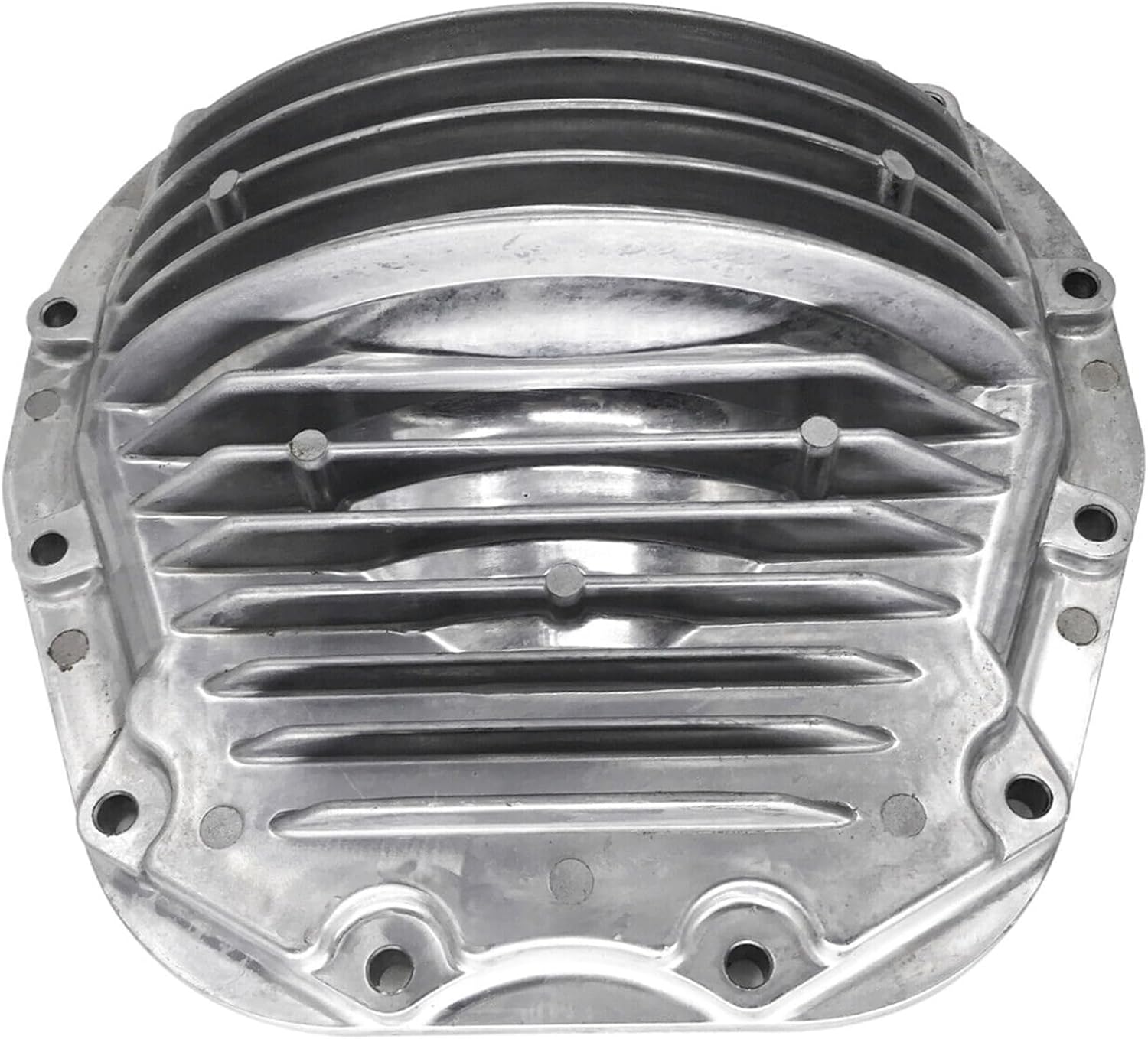 PartsFlow Differential Cover Compatible with Ford F-250 F-350 F-450 F-550 Super Duty 2008 2009 2010 Heavy Duty Rear Axle Housing Cap Rust-Resistant Finish