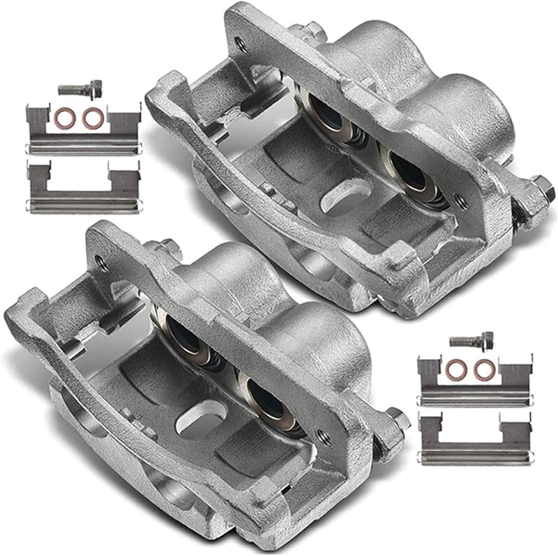 Pair Brake Caliper Assembly For Chevrolet GMC Cadillac 2000-2013 | Fits Chevrolet Silverado 1500 2500 3500 GMC Savana 1500 2500 Sierra 1500 2500 Cadillac 2000-2013 Replace 18-B4728 18-B4729